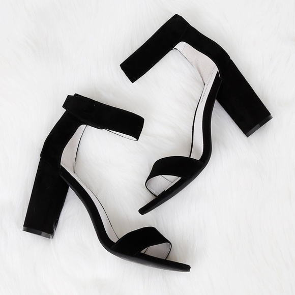 Jeffrey Campbell Shoes - Jeffrey Campbell Black Suede Lindsay Heel